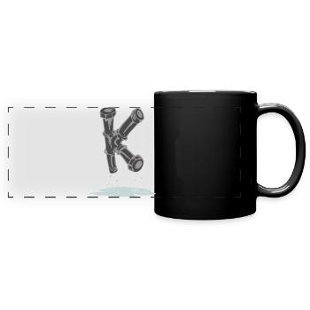 tube k - Full Colour Panoramic Mug - black - Front