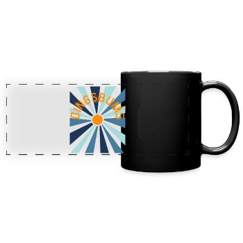 Dingsbums - Wortschätze - vergessene Wörter - Panorama-Tasse farbig - Schwarz - Vorne