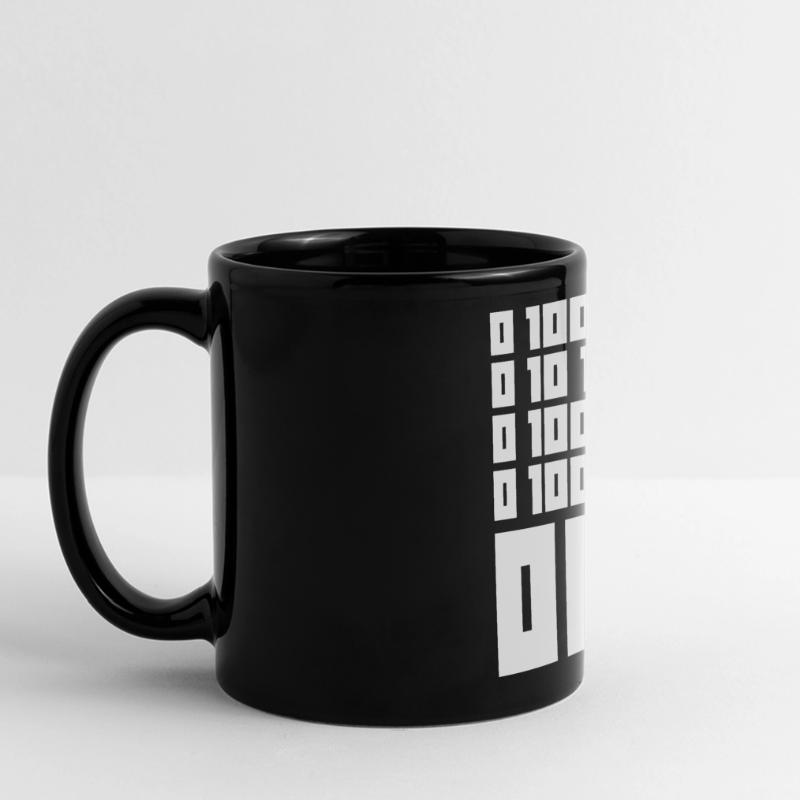 Binary Code F**k OFF – Humour Nerd & Geek Code Mug panoramique uni