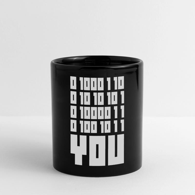 Binary Code F**k YOU – Geek Code & Nerd Humo Full Colour Panoramic Mug