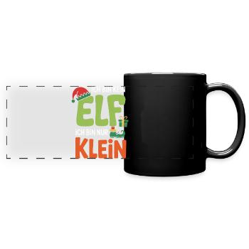 Je ne suis pas un ELF, je suis juste petit - Mug panoramique uni - noir - Devant