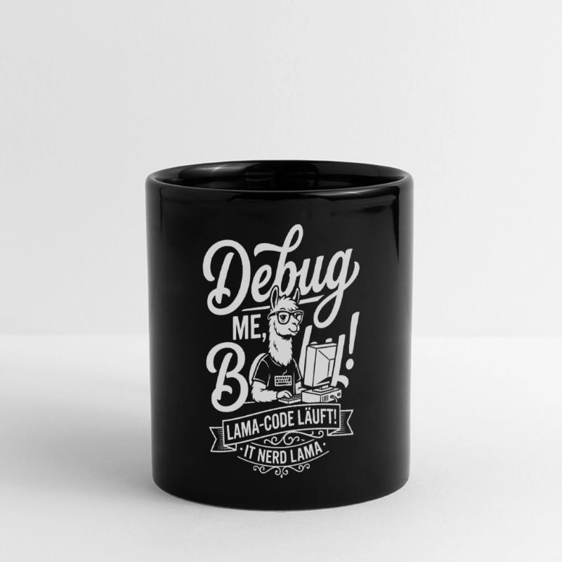 Conception de débogage de code Lama Mug panoramique uni