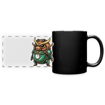 Uhrmacher Scarab Steampunk Emerald Armor - Panorama-Tasse farbig - Schwarz - Vorne