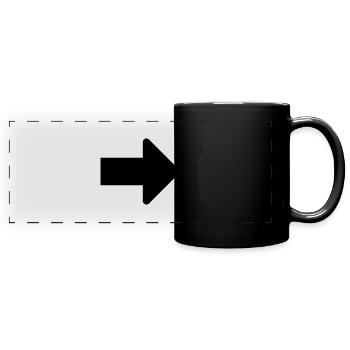 arrow - Panorama-Tasse farbig - Schwarz - Vorne