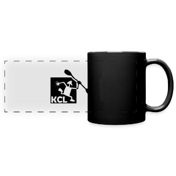 KCL Logo schwarz - Panorama-Tasse farbig - Schwarz - Vorne