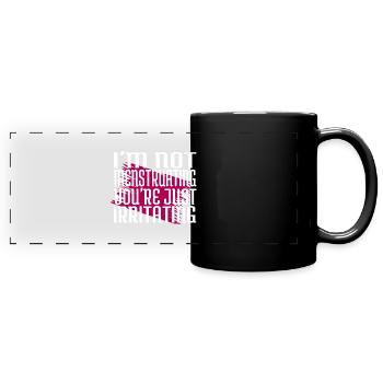 sexy social movement womens march womens face - Full Colour Panoramic Mug - black - Front