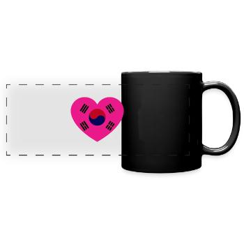 Dear Korea - Full Colour Panoramic Mug - black - Front