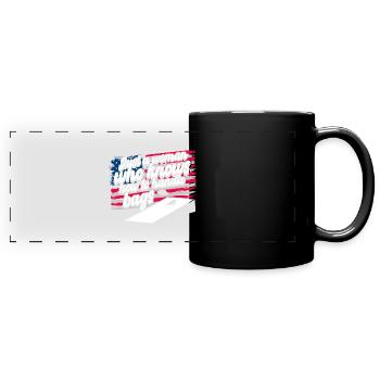 Cornhole Women Funny Backyard Game - Full Colour Panoramic Mug - black - Front