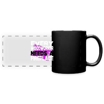 awesome tortoises fun save the turtles turtle gift - Panorama-Tasse farbig - Schwarz - Vorne