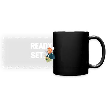 Fertiges Set Gogh - Panorama-Tasse farbig - Schwarz - Vorne