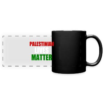 Palestinian lives matter - Mug panoramique uni - noir - Devant