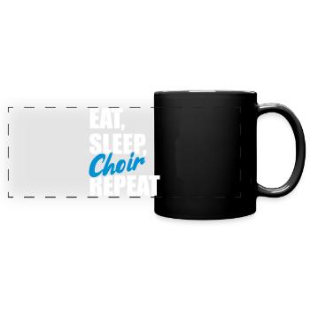 chorale - Mug panoramique uni - noir - Devant