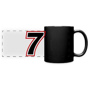 7 Number symbol - Full Colour Panoramic Mug - black - Front