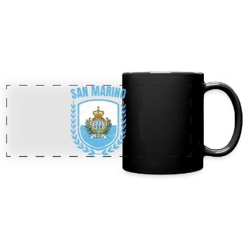 San Marino - Panorama-Tasse farbig - Schwarz - Vorne