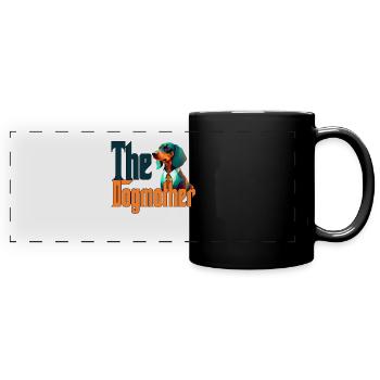 Teckel Chien Maman Chienne Chiens Maman Rottie - Mug panoramique uni - noir - Devant