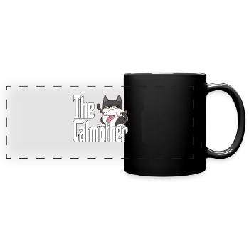 Cat Mom The Catmother Crazy Cat Mother Kitty Mommy - Full Colour Panoramic Mug - black - Front