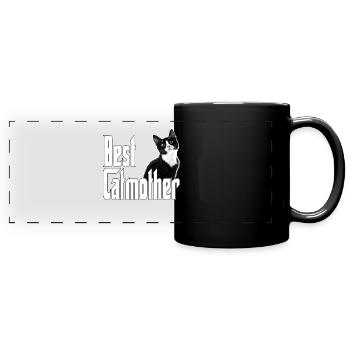 Cat Mom Best Catmother Ever Crazy Cat Mother Kitty - Full Colour Panoramic Mug - black - Front