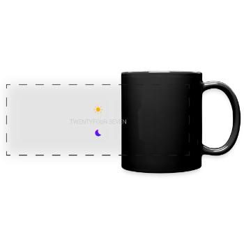 Harte Arbeit Twentyfourseven Design für stolze - Panorama-Tasse farbig - Schwarz - Vorne