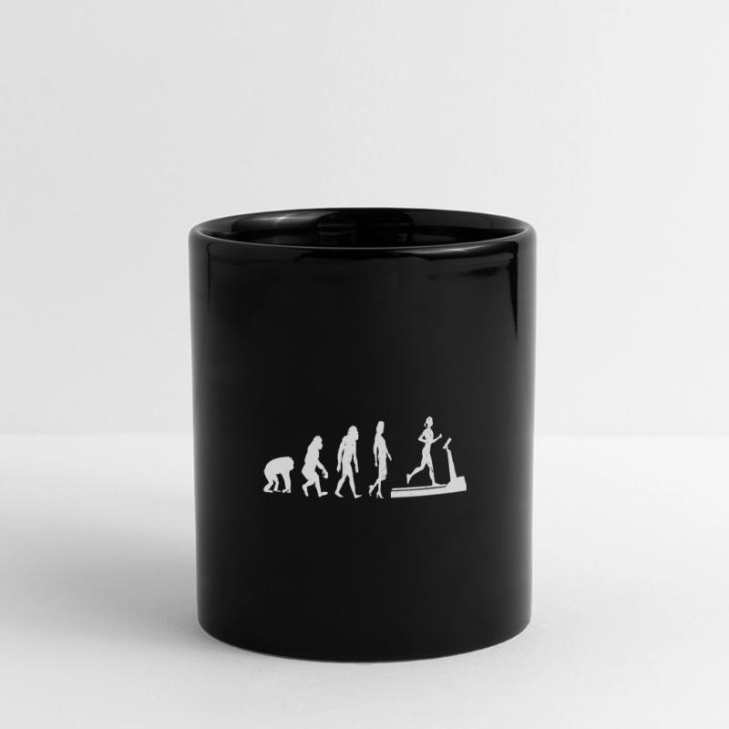 Treadmill Evolution Running Runner Marathon Full Colour Panoramic Mug