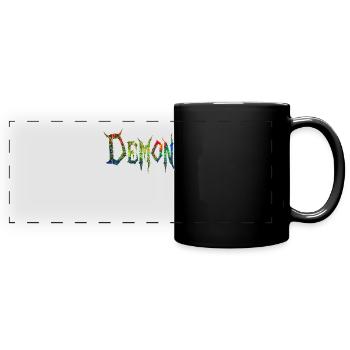 Dämon - Panorama-Tasse farbig - Schwarz - Vorne
