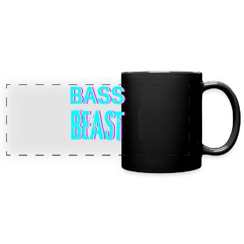 Techno Musik House Rave Festival Kleidung - Panorama-Tasse farbig - Schwarz - Vorne