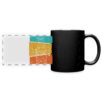 Water Marten Animal Gift Otter Otter - Full Colour Panoramic Mug - black - Front