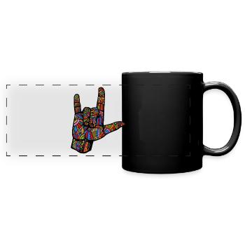 ILY - DGS Streetwear - Panorama-Tasse farbig - Schwarz - Vorne