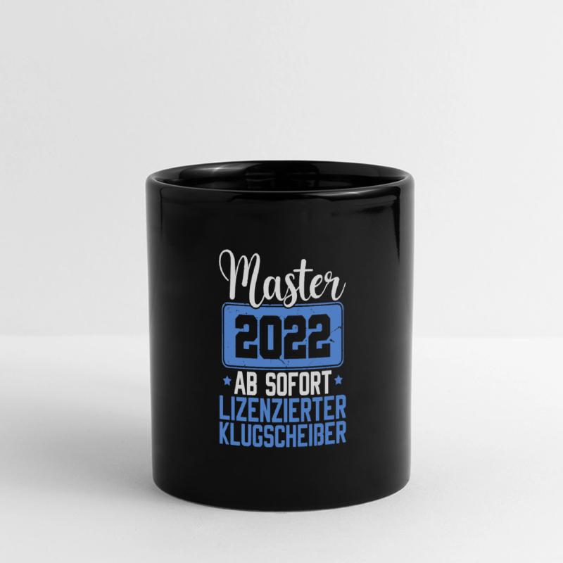 Masterarbeit 2022 Uni Absolvent Studium Master Panorama-Tasse farbig