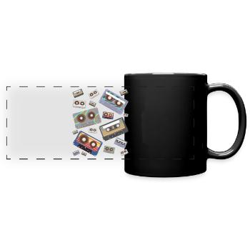 Cassette - Mug panoramique uni - noir - Devant