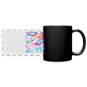 Cassette - Mug panoramique uni - noir - Devant