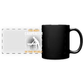 Carpenter Profession Carpenter Craftsman Gift - Full Colour Panoramic Mug - black - Front