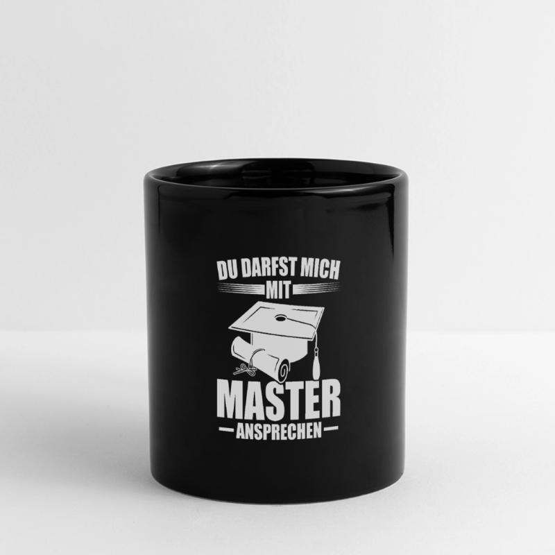 Masterprüfung Studium Abschluss Master Geschenk Panorama-Tasse farbig