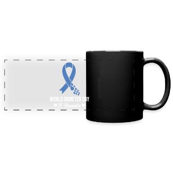 World Diabetes Awareness Day - Full Colour Panoramic Mug - black - Front
