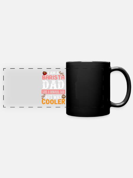 BARISTA DAD - Full Colour Panoramic Mug - black