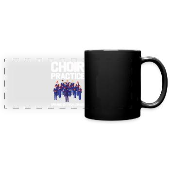 Pratique chorale Chaos vocal organisé - Mug panoramique uni - noir - Devant