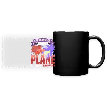 Ozean Tierliebhaber Meerestier Geschenk Kampffisch - Panorama-Tasse farbig - Schwarz - Vorne