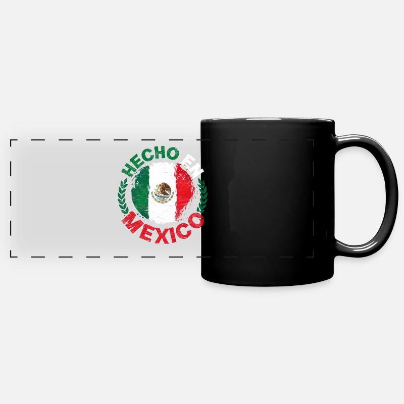 Cadeau d’aigle mexicain fabriqué au Mexique - Mug panoramique uni - noir