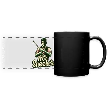 Mr. Snooker Pool Billiard Snooker Spieler - Panorama-Tasse farbig - Schwarz - Vorne
