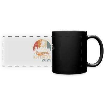 Legendär Seit November 2025 - 2025 - Panorama-Tasse farbig - Schwarz - Vorne