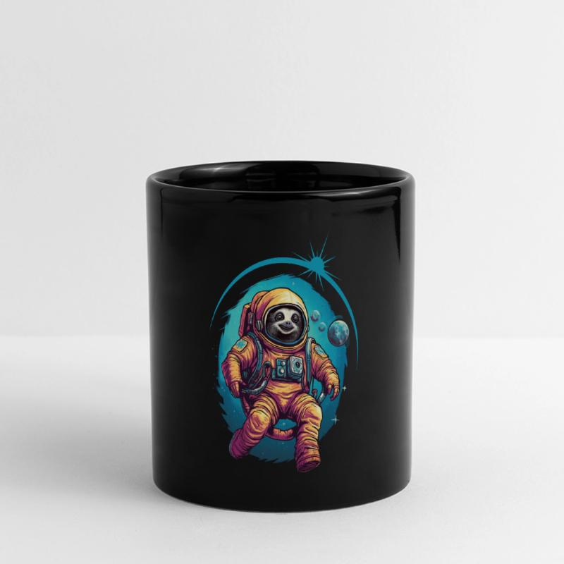 Sloth Astronaut Space Space Gift Full Colour Panoramic Mug