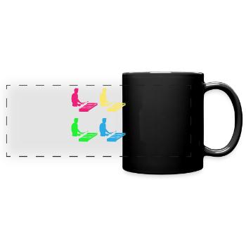 Colorful Rhythms Xylophone Virtuoso Gift - Full Colour Panoramic Mug - black - Front