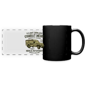 US Army Ambulance - Full Colour Panoramic Mug - black - Front