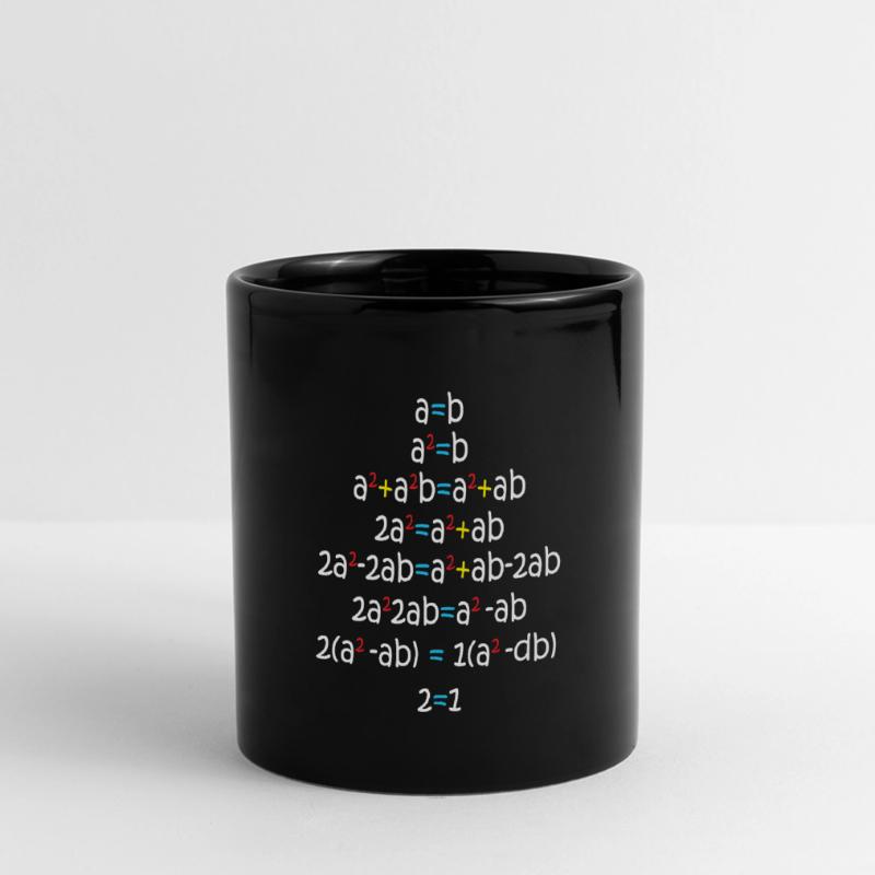 a = b equation formula math mathematics algebra Full Colour Panoramic Mug