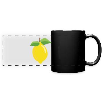 lemon - Full Colour Panoramic Mug - black - Front