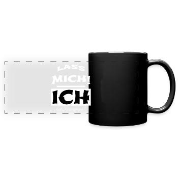 ich hab Feierabend - Panorama-Tasse farbig - Schwarz - Vorne