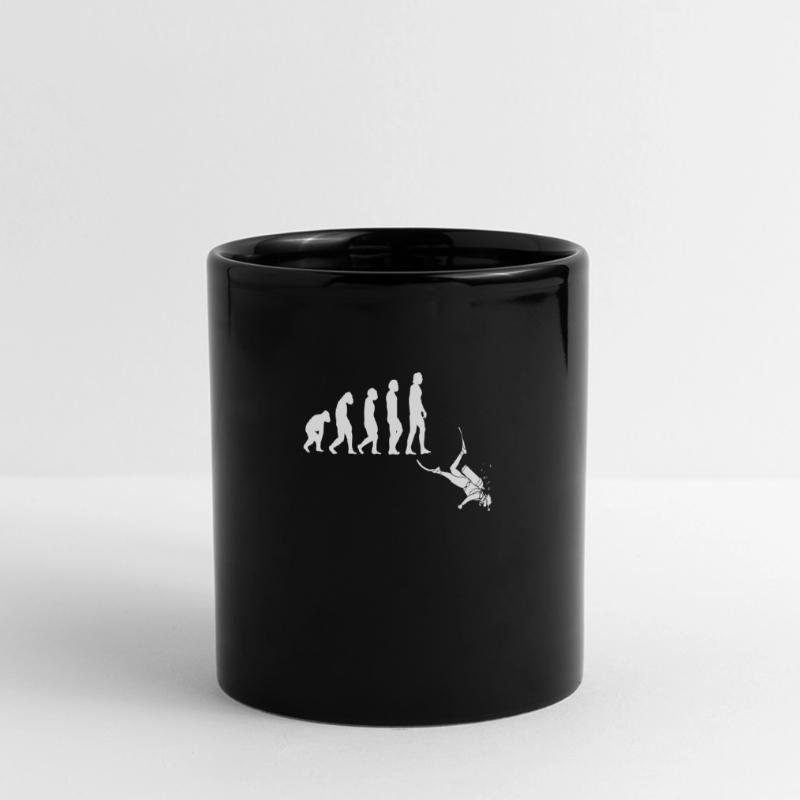Diver evolution tshirt Full Colour Panoramic Mug