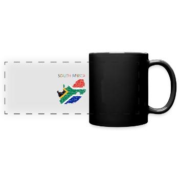 South Africa - Art Design - Full Colour Panoramic Mug - black - Front