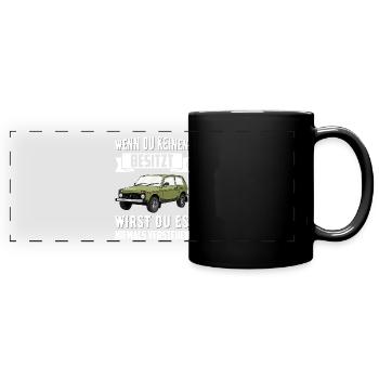 Lada Niva 4x4 Offroad Russie URSS - Mug panoramique uni - noir - Devant