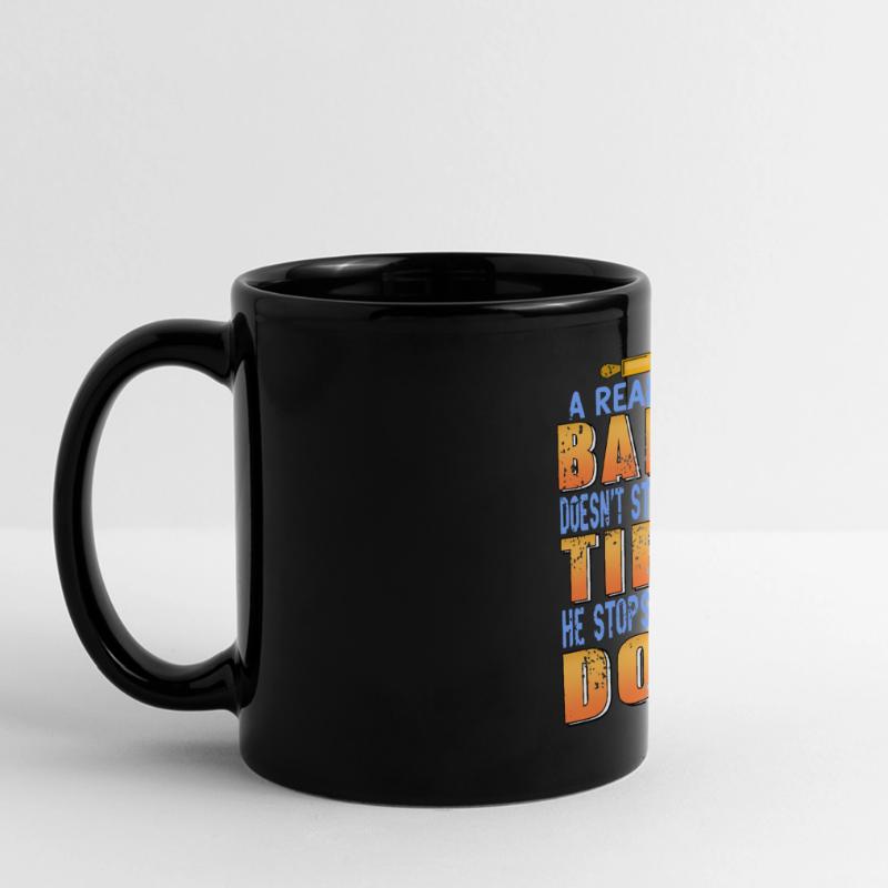 A real bread baker does not stop when he is tired Full Colour Panoramic Mug