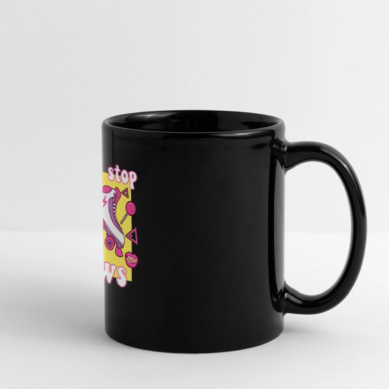 I Cant Stop It Flows Roller Skates Rollerskating Panorama-Tasse farbig